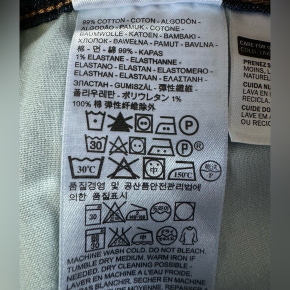 Levi’s Capri Jeans Dark Rinse SZ 16 - Picture 13 of 13